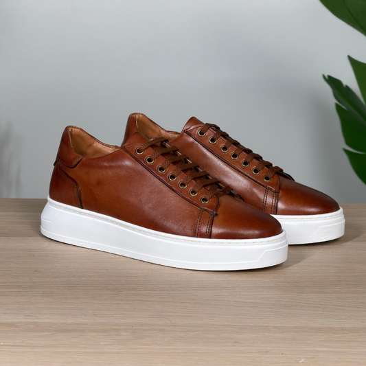 Zapatillas deportivas de piel