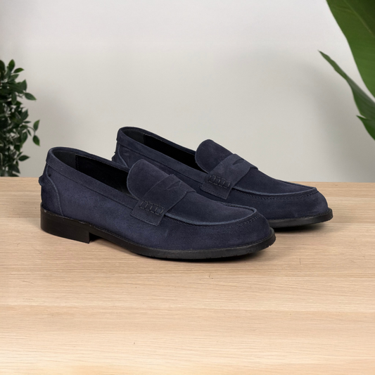 Mocasín clásico con suela de cuero