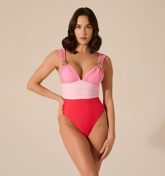 Bañador Aura Rosa y Fresa