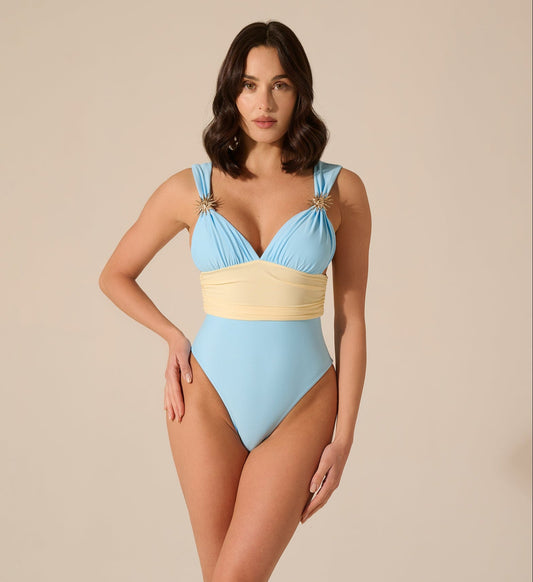 Bañador Celeste y Amarillo