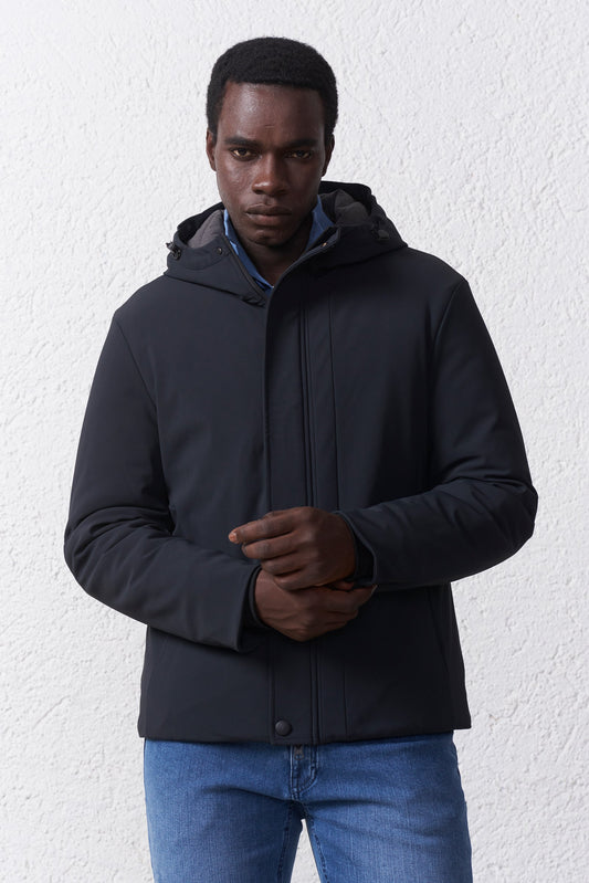 Parka Corta Con Capucha